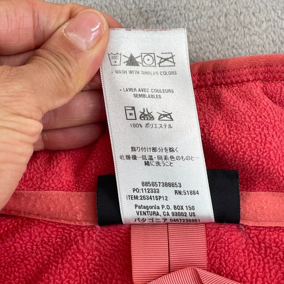 Patagonia Aravis Jacket in Poppy Fields Women Medium Fleece Full Zip GorpCore - Picture 10 of 10